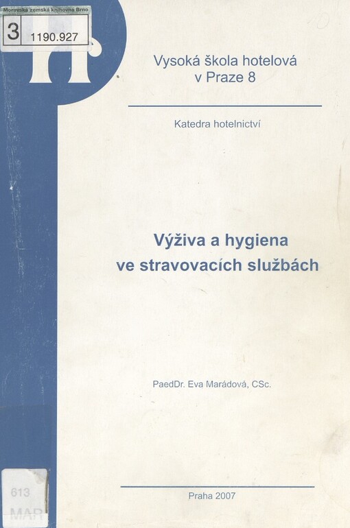 Výživa a hygiena ve stravovacích službách, Vyd. 2.