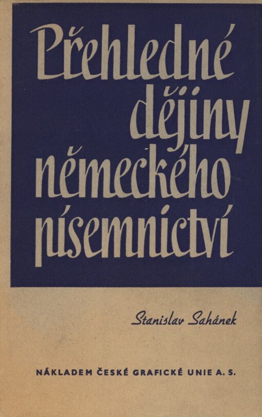 Přehledné dějiny německého písemnictví