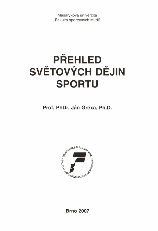 Přehled světových dějin sportu