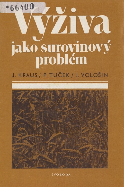 Výživa jako surovinový problém