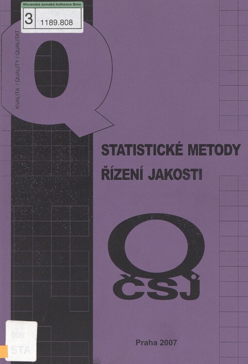 Statistické metody řízení jakosti