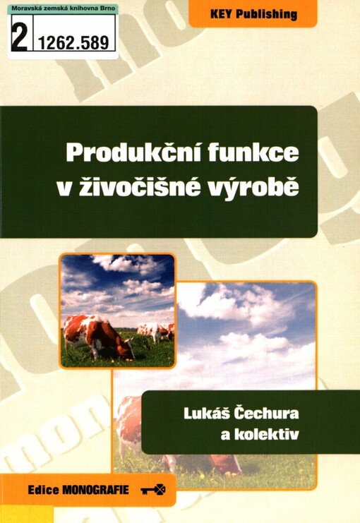 Produkční funkce v živočišné výrobě