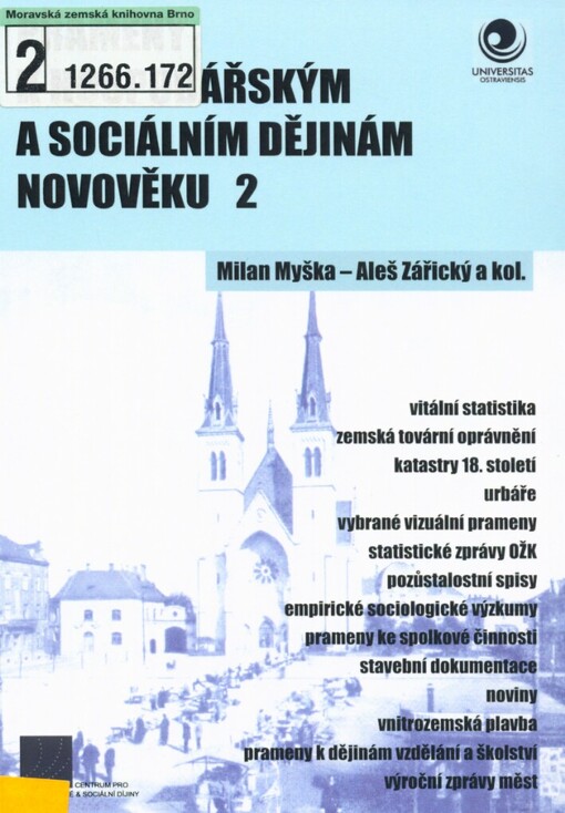 Prameny k hospodářským a sociálním dějinám novověku 2