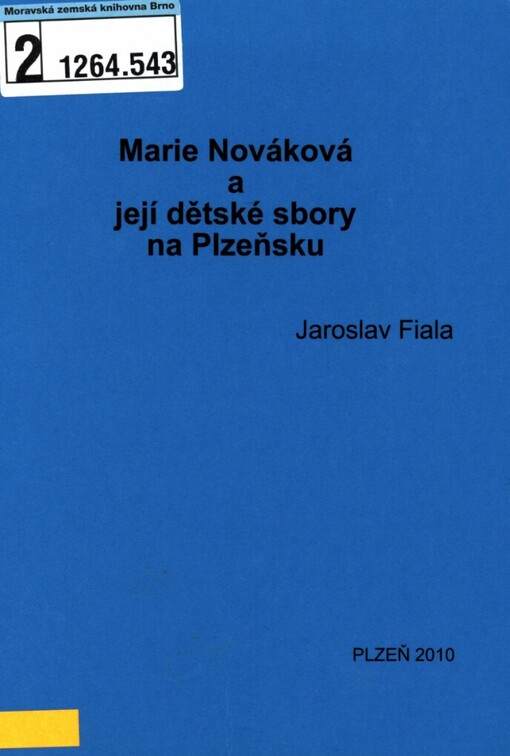 Marie Nováková a její dětské sbory na Plzeňsku