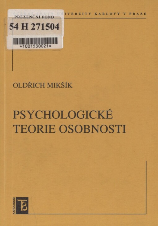 Psychologické teorie osobnosti