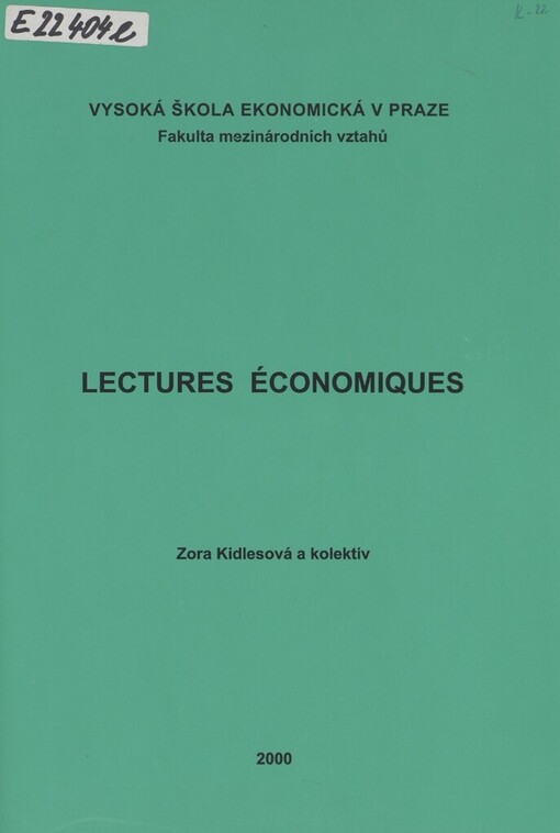 Lectures économiques