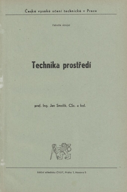Technika prostředí: určeno pro stud. fak. strojní
