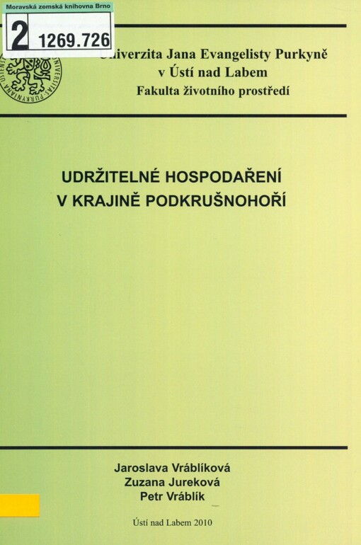 Udržitelné hospodaření v krajině Podkrušnohoří