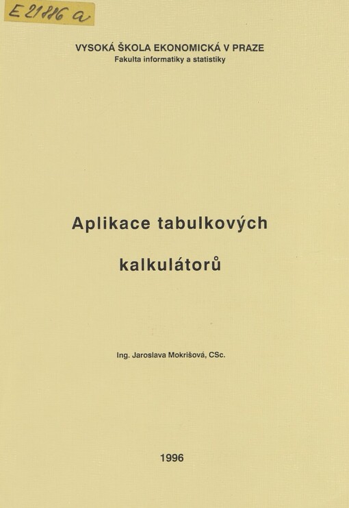 Aplikace tabulkových kalkulátorů