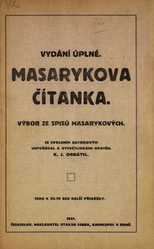 Masarykova čítanka