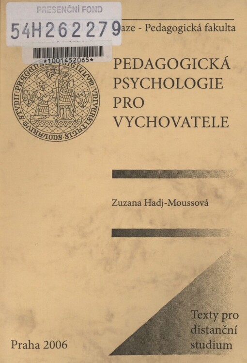 Pedagogická psychologie pro vychovatele