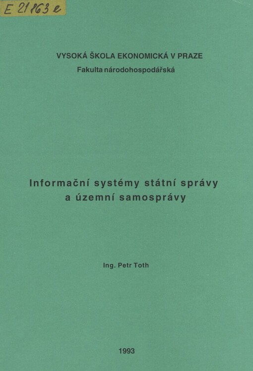 Informační systémy státní správy a územní samosprávy