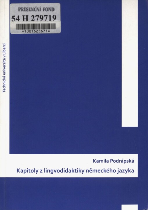 Kapitoly z lingvodidaktiky německého jazyka
