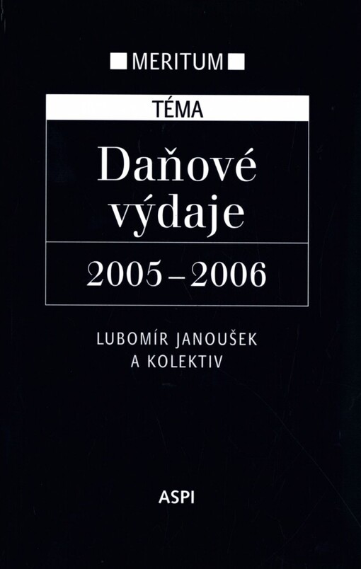 Daňové výdaje 2005-2006