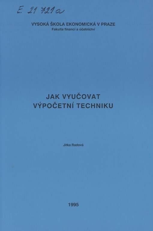 Jak vyučovat výpočetní techniku