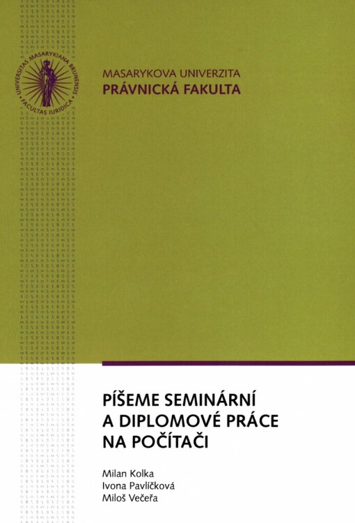 Píšeme seminární a diplomové práce na počítači