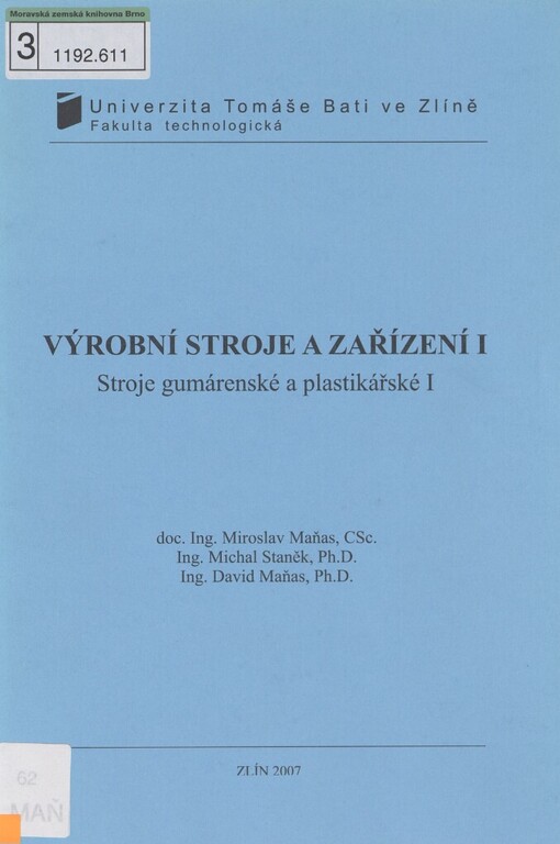 Výrobní stroje a zařízení