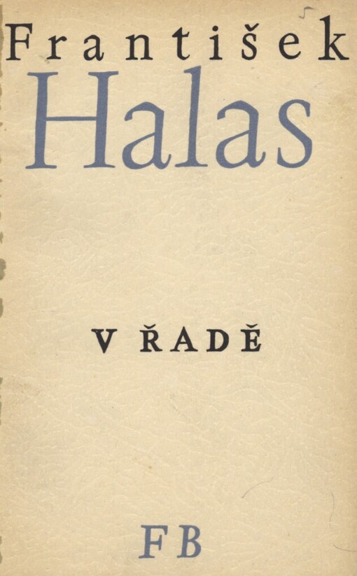 V řadě :verše 1938-1948