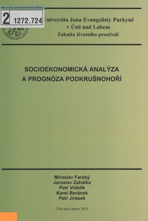 Socioekonomická analýza a prognóza Podkrušnohoří