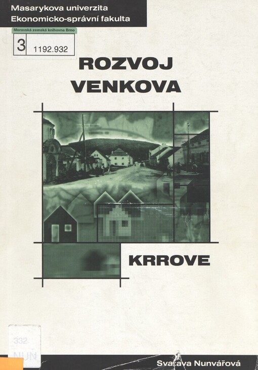 Rozvoj venkova :distanční studijní opora