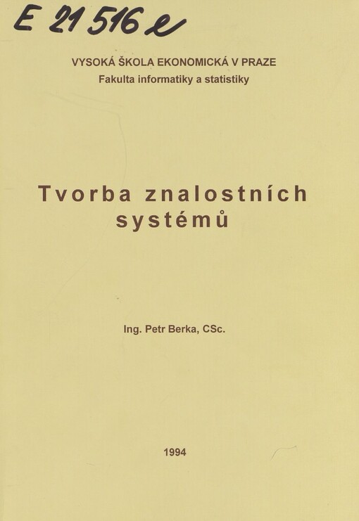 Tvorba znalostních systémů