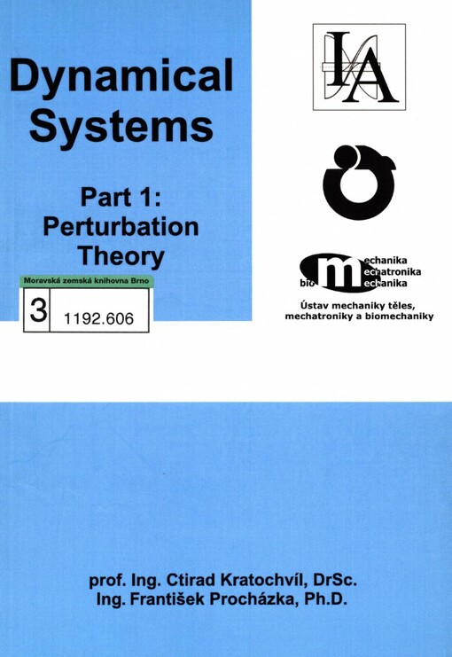 Dynamical systems.Part 1,Perturbation theory