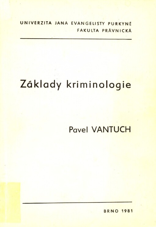 Základy kriminologie
