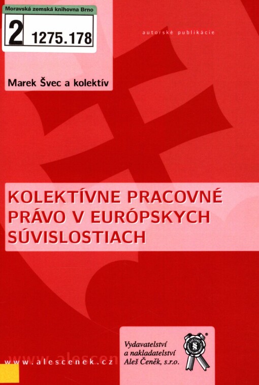 Kolektívne pracovné právo v európskych súvislostiach
