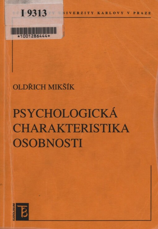 Psychologická charakteristika osobnosti