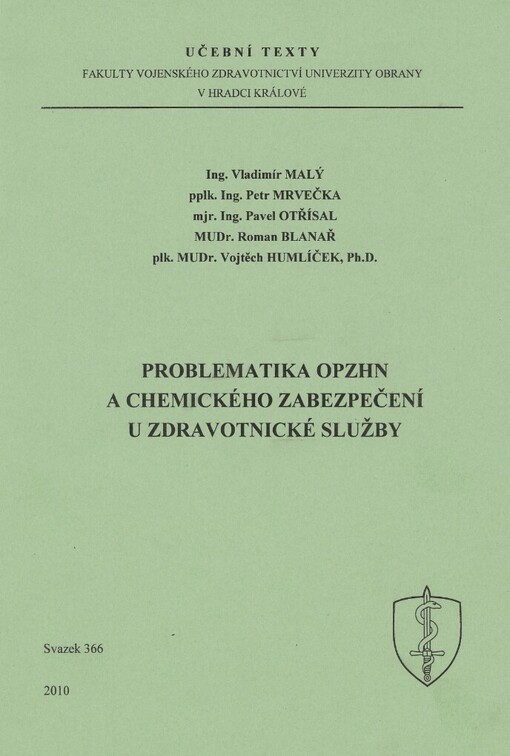Problematika OPZHN a chemického zabezpečení u zdravotnické služby