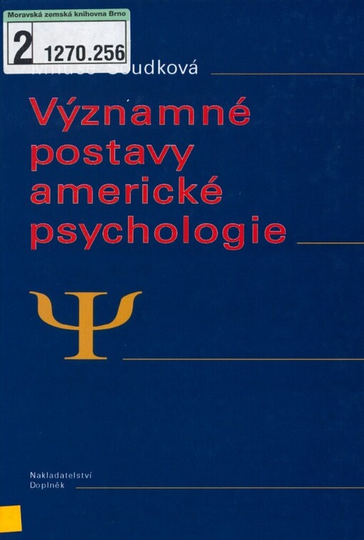 Významné postavy americké psychologie