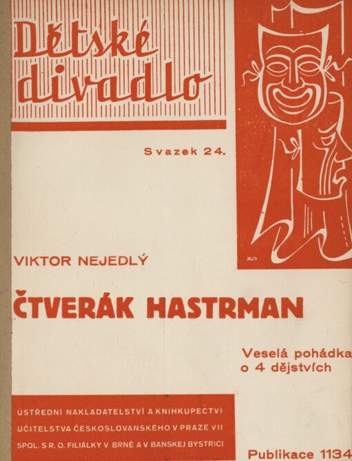 Čtverák hastrman :veselá pohádka o čtyřech dějstvích