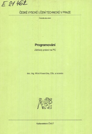 Programování: základy práce na PC
