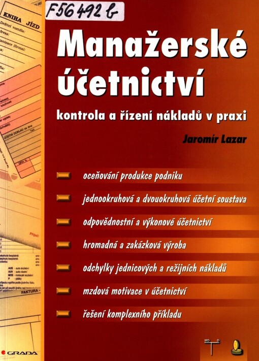 Manažerské účetnictví: kontrola a řízení nákladů v praxi