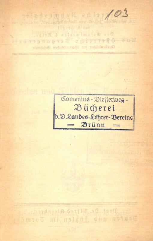 Denken und Fühlen im Vormärz