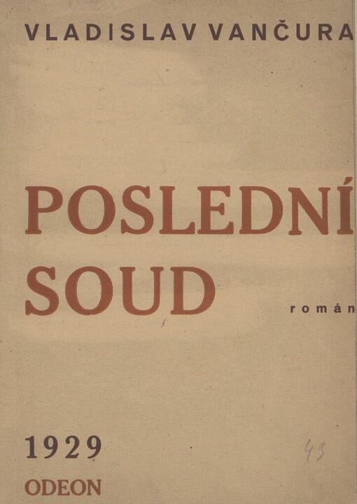 Poslední soud :román