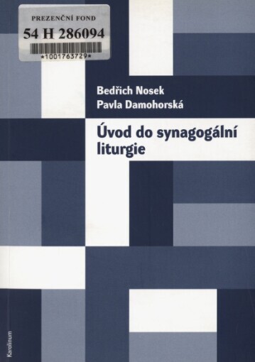 Úvod do synagogální liturgie