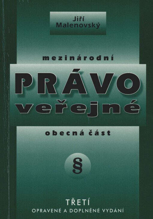 Mezinárodní právo veřejné: obecná část