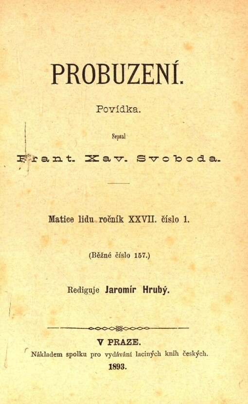 Probuzení :povídka