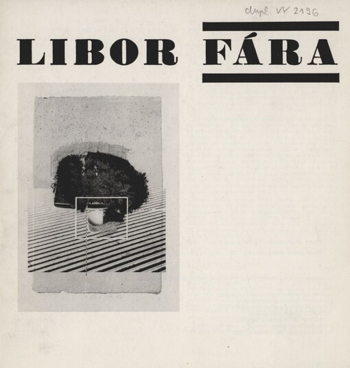 Libor Fára :[výběr z díla] : katalog výstavy, Roudnice nad Labem září 1989