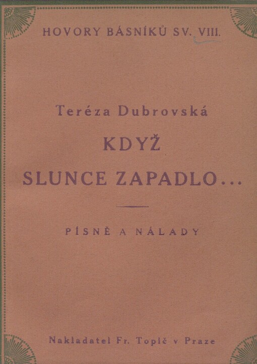 Když slunce zapadlo ... :Písně a nálady