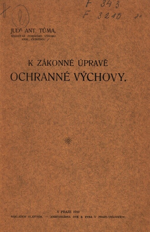 K zákonné úpravě ochranné výchovy