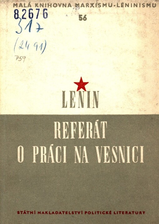 Referát o práci na vesnici ;Resoluce o poměru ke střednímu rolnictvu