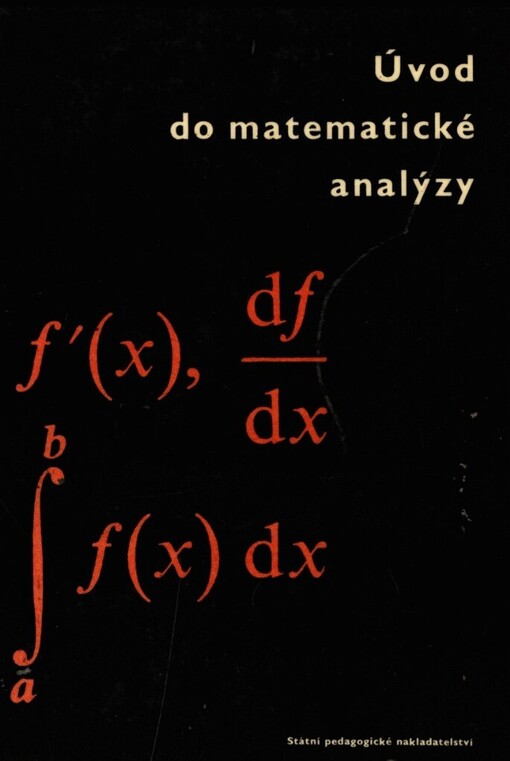 Úvod do matematické analýzy :Učeb. pro pedagog. fakulty