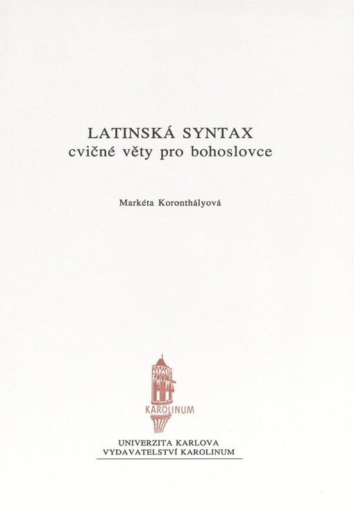 Latinská syntax: cvičné věty pro bohoslovce
