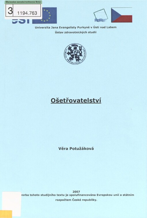 Ošetřovatelství: modul Ošetřovatelství