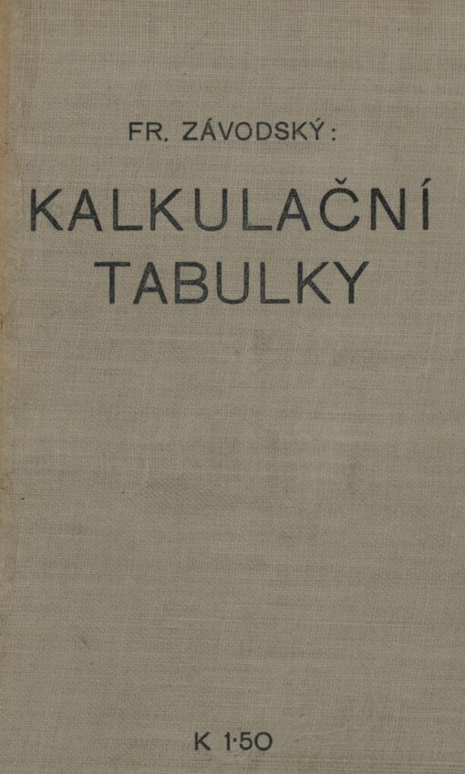 Kalkulační tabulky pro rychlý výpočet spotřeby příze na osnovu i útek při různých materiálech: (bavlna, len, juta, vlna, hedvábí)