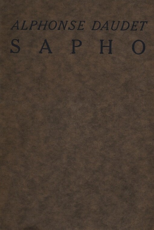 Sapho :mravy pařížské