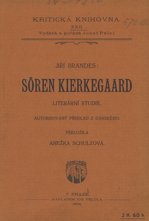 Sören Kierkegaard :literární studie