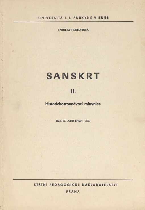 Sanskrt.II.,Historickosrovnávací mluvnice